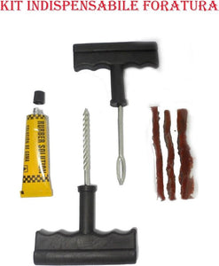KIT RIPARAZIONE FORATURA GOMME PNEUMATICI AUTO MOTO CAMPER EMERGENZA GOMME Auto e Moto/Attrezzi per veicoli/Attrezzi per cerchioni e pneumatici/Attrezzi e kit per riparazione pneumatici Trade Shop italia - Napoli, Commerciovirtuoso.it