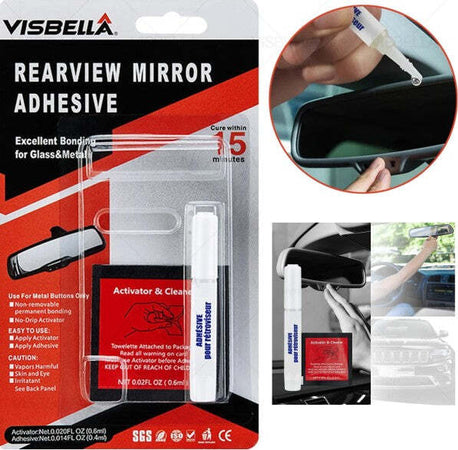 Kit-Riparazione-Specchietto-Retrovisore-Auto-Colla-Adesivo-Super-Professionale