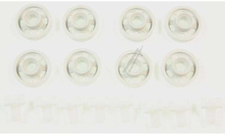 Kit Ruote Cesto Inferiore 8 Pz. Lavastoviglie Rex 4071300307