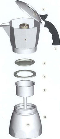 Kit-Set-Ricambio-Ricambi-Moka-Caffettiera-Filtro-Guarnizione-Imbuto-Tazze