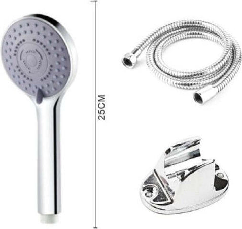 Kit-Soffione-Doccetta-25cm-Multigetto-Doccia-Bagno-Con-Staffa-Tubo-1,5-Mt-55275