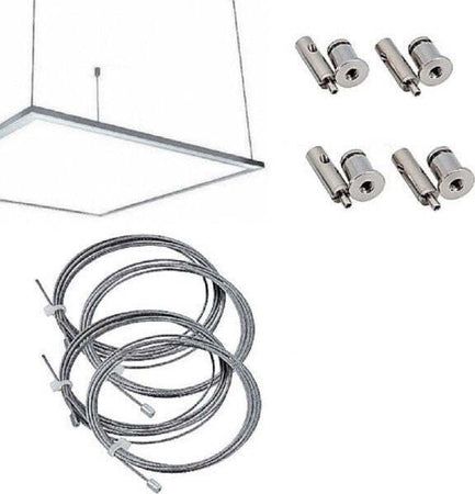 Kit Staffe Fissaggio A Sospensione Per Pannello Led 60x30 120x30 60x60 Fai da te/Ferramenta/Chiodi viti ed elementi di fissaggio/Staffa Trade Shop italia - Napoli, Commerciovirtuoso.it