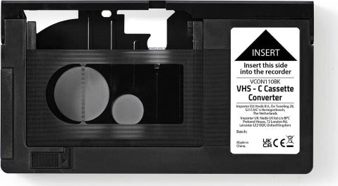 -König-KN-VHS-C-ADAPT-Adattatore-per-Cassette-VHS-C-NERO