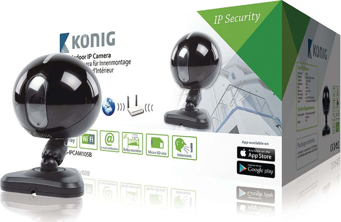 König-SAS-IPCAM105B-Videocamera-IP-da-Interni-Nero