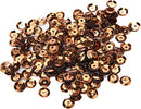 KNORR-PRANDELL---CONFEZIONE-500-PEZZI---PAILLETTES-CONCAVE-Ø6MM-SFACCETTATE-CON-FORO---COLORE-MARRONE