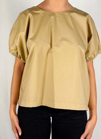 Kocca-Blusa-Donna-Drenith-Miele-Mezze-Maniche