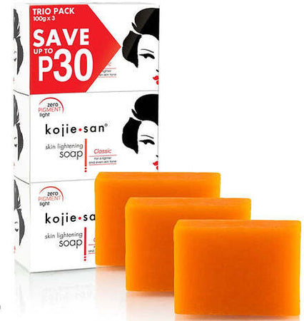 KOJIE SAN SKIN LIGHTENING SOAP 100g ( 3 X 100g PACKET ) PER DOCCIA