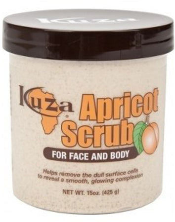 Kuza Apricot Scrub Face & Body Scrub Crema Scrub Viso E Corpo All'albicocca per Pelli Luminosa 425 G