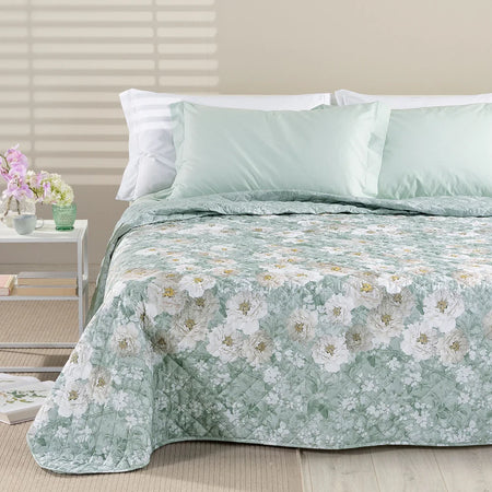 Copriletto Trapuntato In Cotone Kyoto Matrimoniale - Caleffi