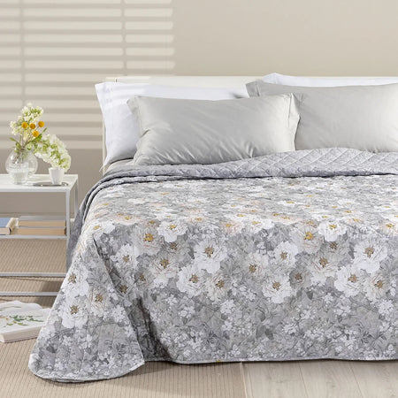 Copriletto Trapuntato In Cotone Kyoto Matrimoniale - Caleffi