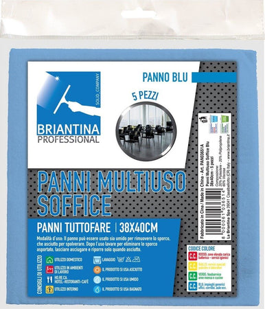 LA-BRIANTINA---5-PEZZI---SET-DI-PANNI-MULTIUSO-PER-PULIZIE-PROFESSIONALI-38x40CM---COLORE-BLU