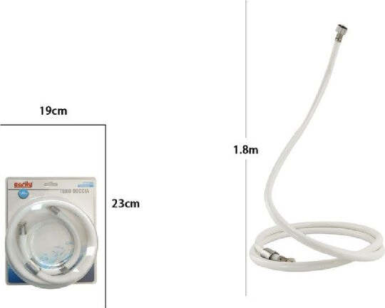 Laccio-Tubo-Flessibile-Doccia-Pvc-Bianco-Universale-Lunghezza-1,8-Metri-69236