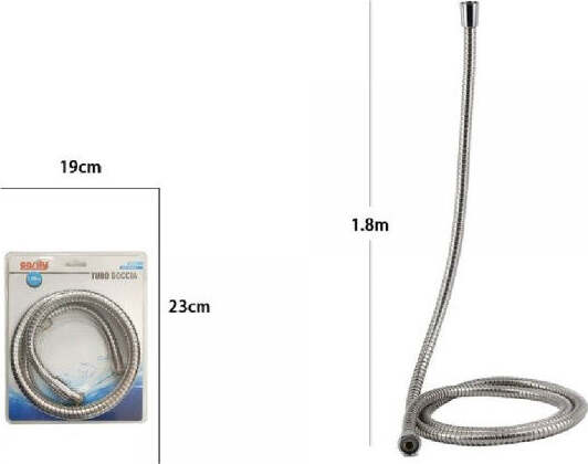 Laccio-Tubo-Flessibile-Doccia-Vasca-Bagno-Acciaio-Universale-1,8-Metri-69216