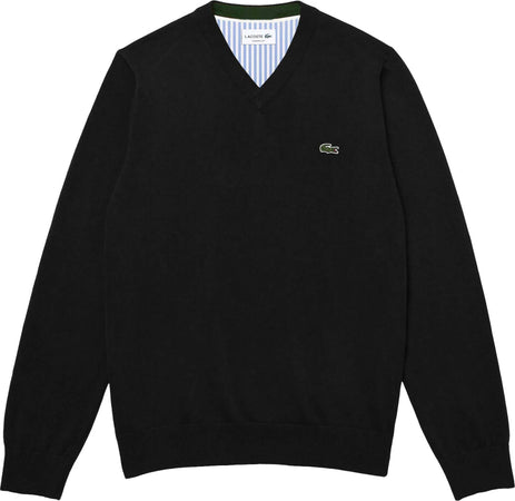 Lacoste Pullover Uomo Maglione Tinta Unita Scollo v 100% Cotone Maglione Classico Fashion Polsini a Coste Moda/Uomo/Abbigliamento/Maglioni e cardigan/Maglioni Euforia - Bronte, Commerciovirtuoso.it