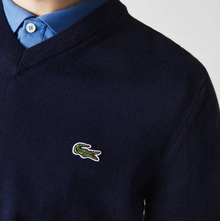 Lacoste Pullover Uomo Maglione Tinta Unita Scollo v 100% Cotone Maglione Classico Fashion Polsini a Coste Moda/Uomo/Abbigliamento/Maglioni e cardigan/Maglioni Euforia - Bronte, Commerciovirtuoso.it