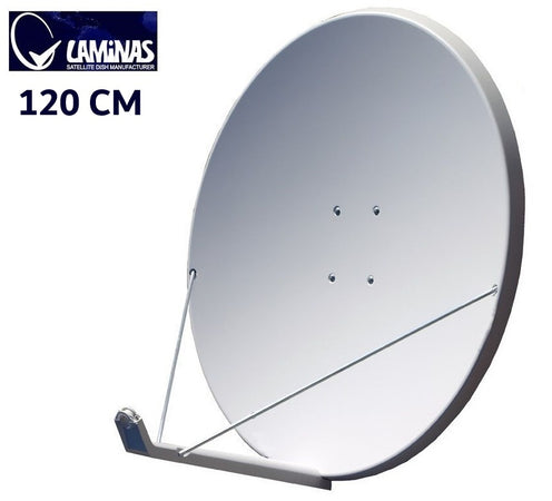 Parabola 120 Cm Offset Laminas bianca in fibra di vetro + Az EL