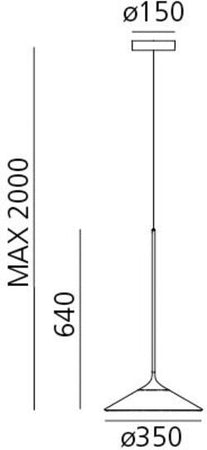 Lampada a sospensione Artemide Orsa 35