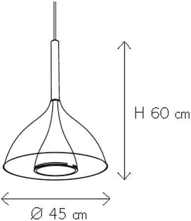 Kundalini Floob Ceiling Lampada a sospensione