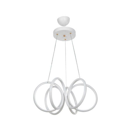 Lampada a sospensione LED Ilya forma spirale bianca MDL4439