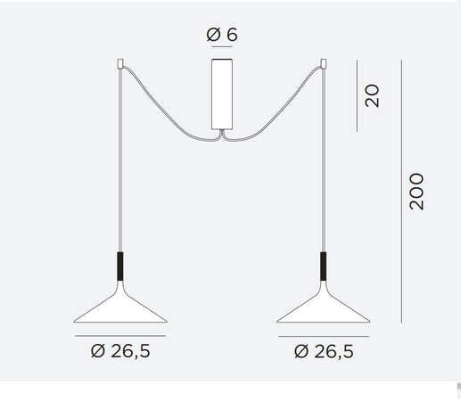 Rotaliana Dry H2 Lampada a Sospensione