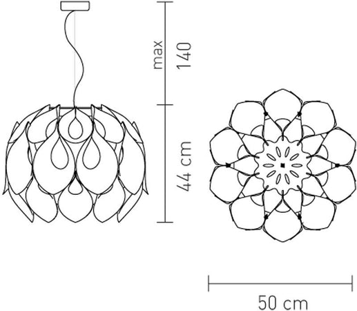 Lampada a sospensione Slamp Flora M