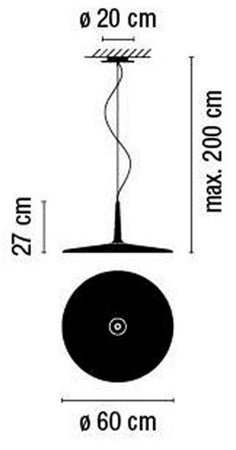 Lampada a sospensione Vibia Skan D 60