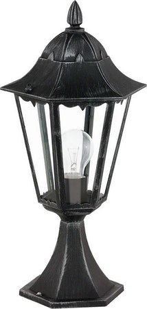 Lampada-Contemporanea-Da-Esterno-Navedo-1-Luce-Alluminio-Fuso-Nero-E-Argento