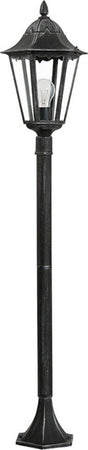 Lampada-Contemporanea-Da-Esterno-Navedo-Alta-1-Luce-Alluminio-Nero-E-Argento