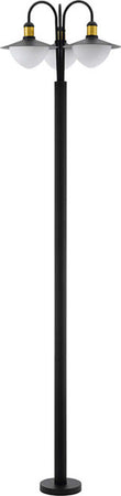 Lampada-Contemporanea-Da-Esterno-Sirmione-3-Luci-Acciaio-Zincato-Nero-E-Oro