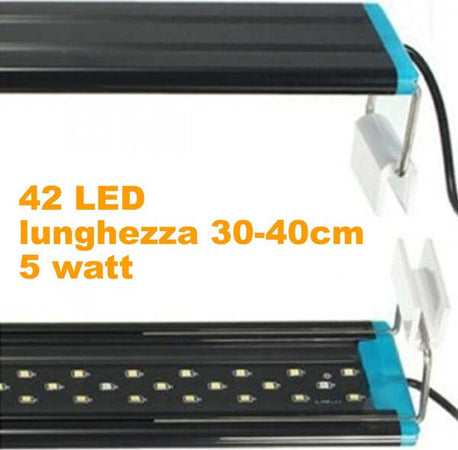 Lampada-D73-Luce-Plafoniera-Allungabile-Estendibile-Led-Per-Acquari-Bordo-Vasca