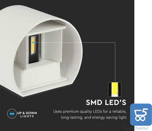 Lampada da Esterno in Alluminio Resistente all'Acqua Luce LED 7W 85-265V Bianco Freddo