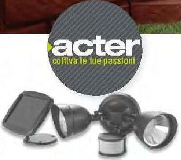 Lampada da giardino con sensore di movimento a energia solare Acter Illuminazione/Illuminazione per esterni/Luci per sentieri Scontolo.net - Potenza, Commerciovirtuoso.it
