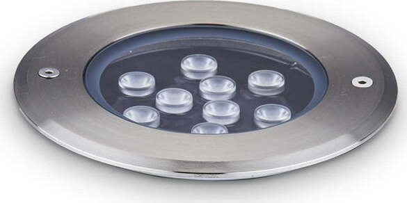 Lampada-Da-Incasso-Moderna-Floor-Alluminio-Cromo-Led-12W-3000K-Luce-Calda