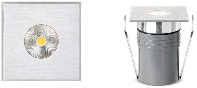 Lampada da incasso per esterni Sibilla Hot quadrata