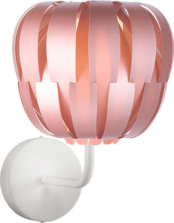 Lampada-Da-Parete-Moderna-1-Luce-Queen-Polilux-Rosa-Metallico-D29-Made-In-Italy