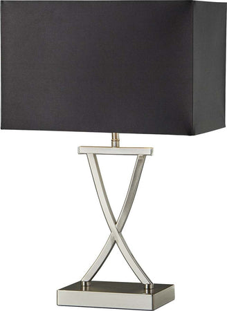 Lampada-Da-Scrivania-Contemporanea-Club-Acciaio-Argento-Tessuto-Nero-1-Luce-E14