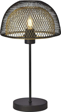 Lampada-Da-Scrivania-Contemporanea-Favo-Acciaio-Nero-Oro-1-Luce-E27