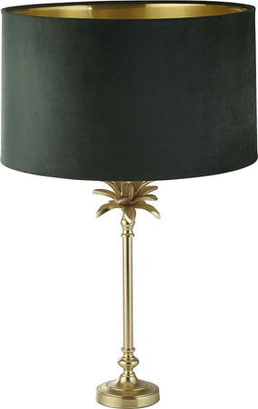 Lampada-Da-Scrivania-Contemporanea-Palma-Ottone-Velluto-Verde-1-Luce-E27