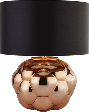Lampada-Da-Scrivania-Effervescente-Vetro-Rame-Acciaio-Nero-1-Luce-E27