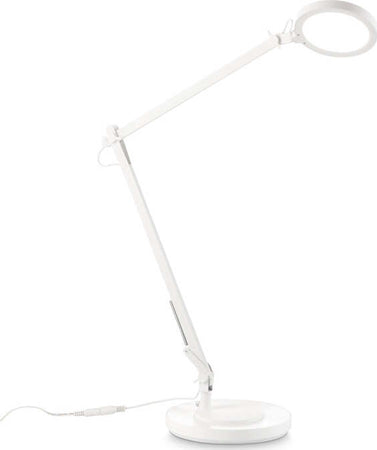 Lampada-Da-Scrivania-Moderna-Futura-Alluminio-Plastiche-Bianco-Led-12,5W-4000K