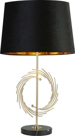 Lampada-Da-Scrivania-Romano-Marmo-Nero-Metallo-Oro-Tessuto-Nero-1-Luce-E27