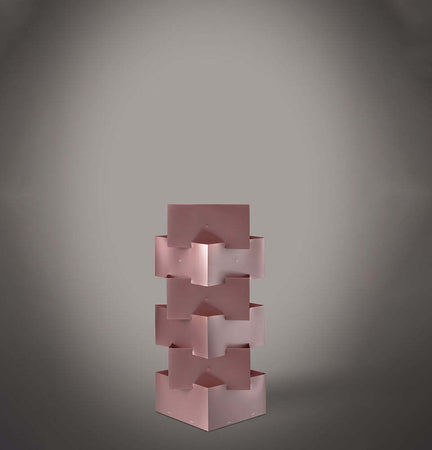 Lampada-Da-Tavolo-1-Luce-Building-In-Polilux-Rosa-Metallico-H36-Made-In-Italy