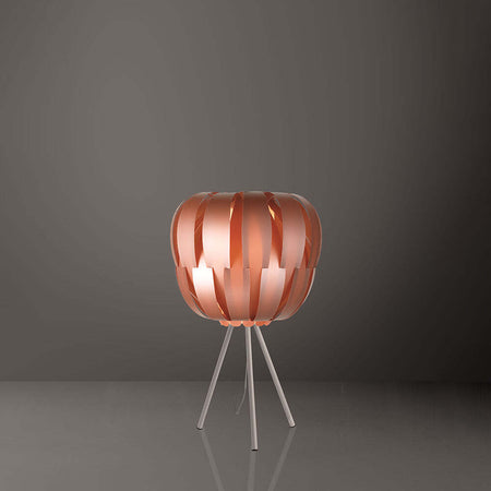 Lampada-Da-Tavolo-Con-Treppiede-1-Luce-Queen-In-Polilux-Rame-Made-In-Italy