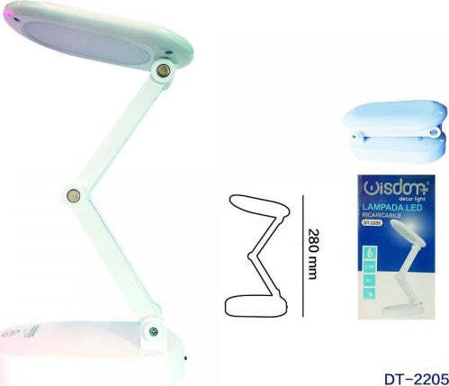 Lampada-Da-Tavolo-Led-Ricaricabile-Usb-Pieghevole-Richiudibile-Touch-28cm-Dt2205