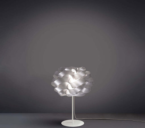Lampada-Da-Tavolo-Moderna-1-Luce-Cloud-In-Polilux-Silver-Made-In-Italy