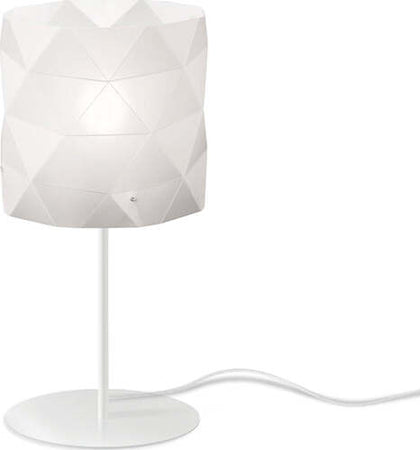 Lampada-Da-Tavolo-Moderna-1-Luce-Prisma-In-Polilux-Bianco-H36-Made-In-Italy