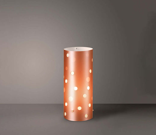 Lampada-Da-Tavolo-Moderna-A-1-Luce-Pois-In-Polilux-Bicolor-Rame-Made-In-Italy