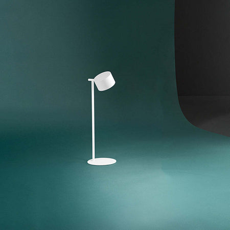 Lampada-Da-Tavolo-Per-Esterno-Kosmo-Moderna-Metallo-Bianco-Led-Luce-Calda