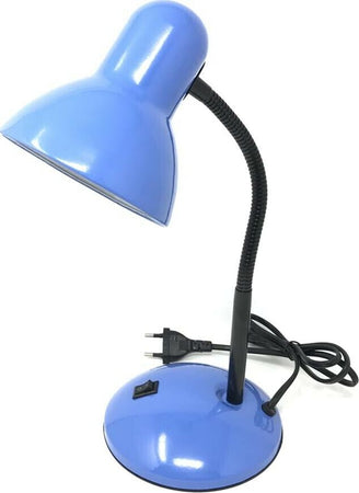 Lampada-Da-Tavolo-Scrivania-Braccio-Snodabile-Lumetto-Porta-Lampadina-E27-Blu-Universo