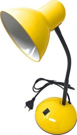 Lampada-Da-Tavolo-Scrivania-Braccio-Snodabile-Lumetto-Porta-Lampadina-E27-Giallo-Universo